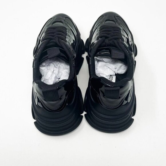 BRAND NEW IN BOX Steve Madden Possession Sneaker Black Patent Black - Picture 13 of 16